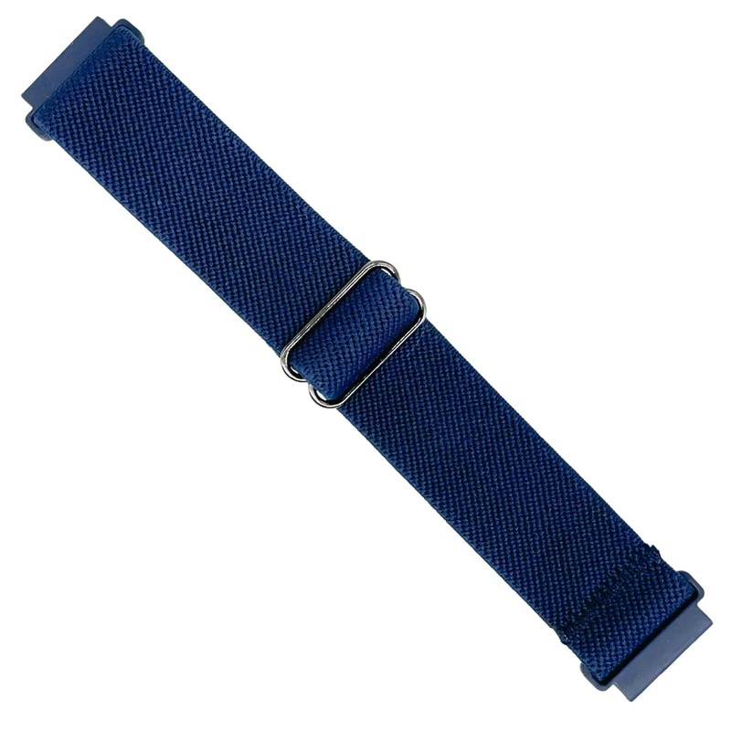 Elastic Solo Loop Nylon Watch Strap | DARK BLUE | 20 22 mm