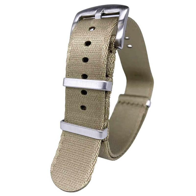 Seatbelt Nylon NATO Watch Strap | KHAKI | 20 22 mm