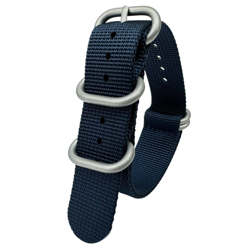 Zulu Heavy Duty Nylon NATO Watch Strap | DARK BLUE | 20 22 mm