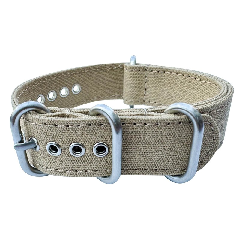 Canvas NATO Nylon Watch Strap | BEIGE | 18 20 22 mm