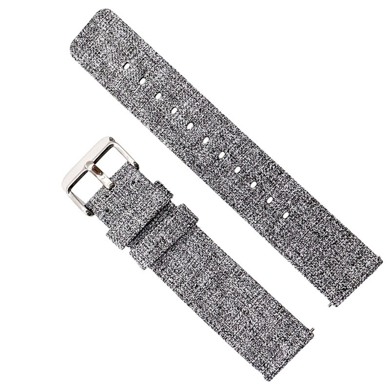Woven Nylon Fabric Quick Release Watch Strap | GREY | 12 14 16 18 20 22 mm