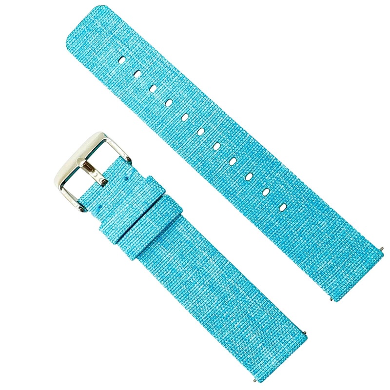 Woven Nylon Fabric Quick Release Watch Strap | LIGHT BLUE | 12 14 16 18 20 22 mm