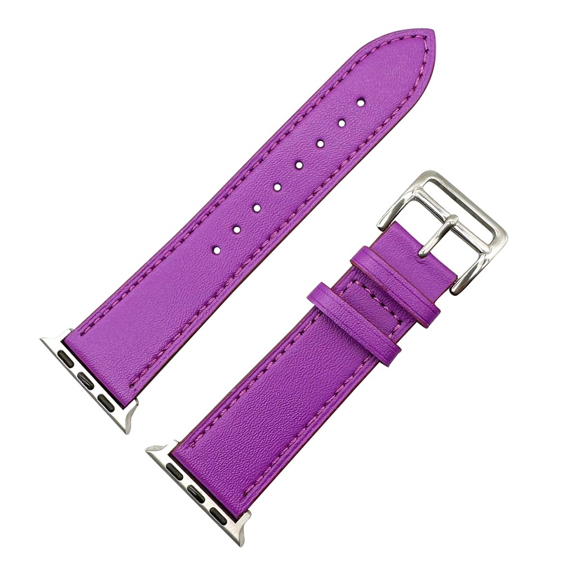 Genuine Leather Watch Strap For Apple Watch | PURPLE