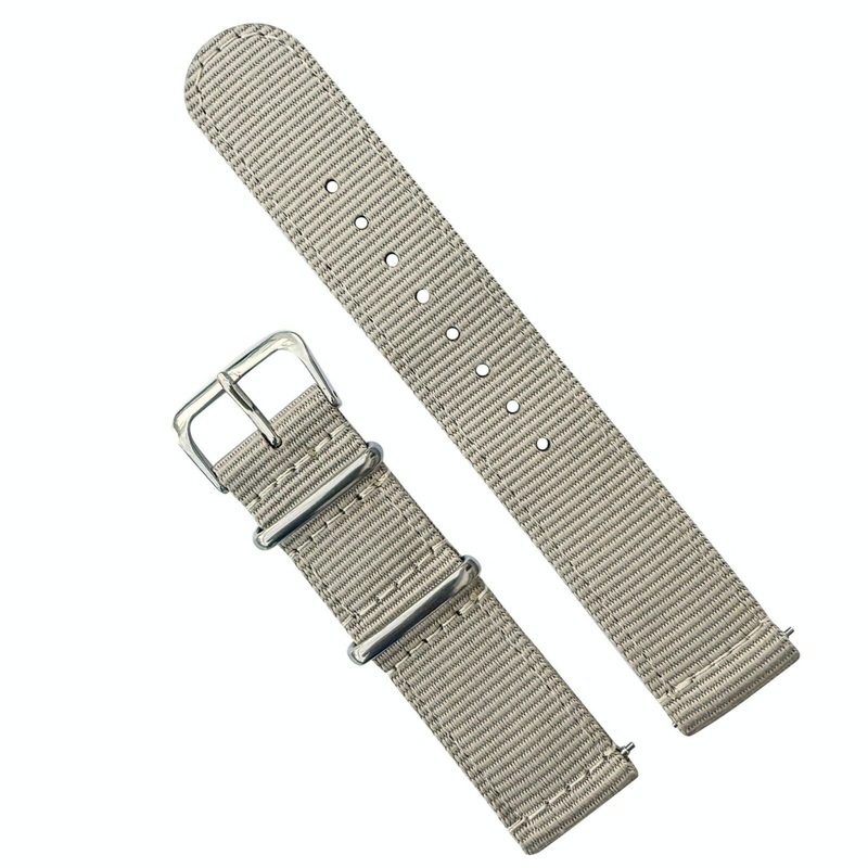 Two Piece NATO Watch Strap | BEIGE | 18 20 22 mm