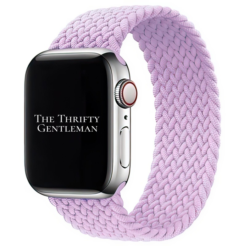 Braided Elastic Watch Strap For Apple Watch | PURPLE LAVENDER