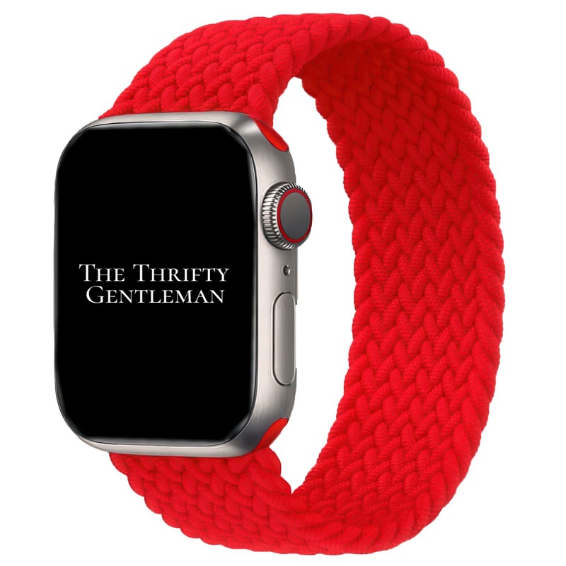 Braided Elastic Watch Strap For Apple Watch | RACING RED