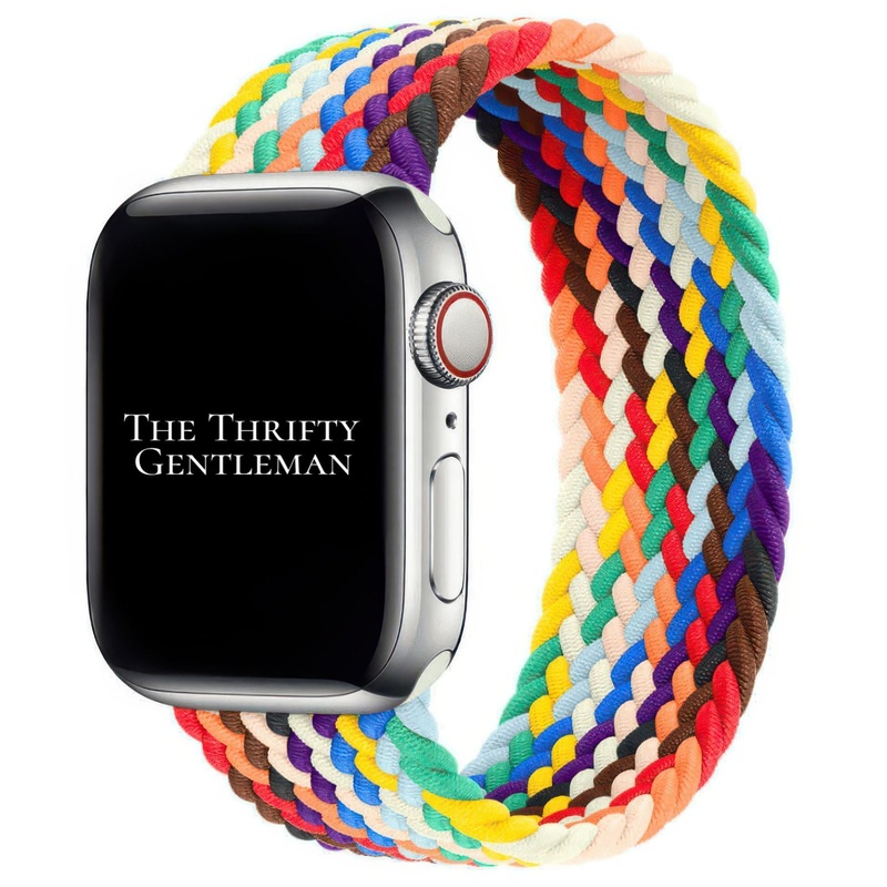 Braided Elastic Watch Strap For Apple Watch | RAINBOW