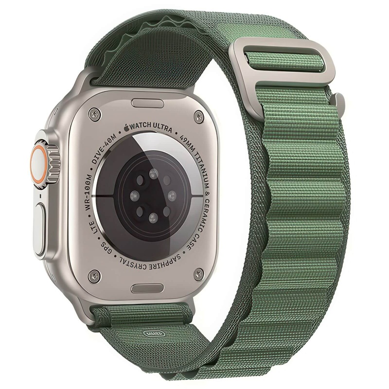 Alpine Style Summit Series Loop Watch Strap For Apple Watch | GREEN