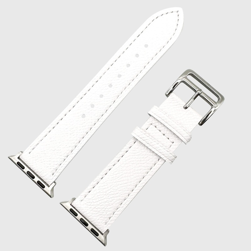 Genuine Leather Watch Strap For Apple Watch | WHITE