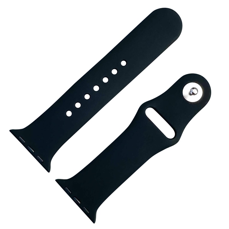 Classic Silicone Strap For Apple Watch | BLACK