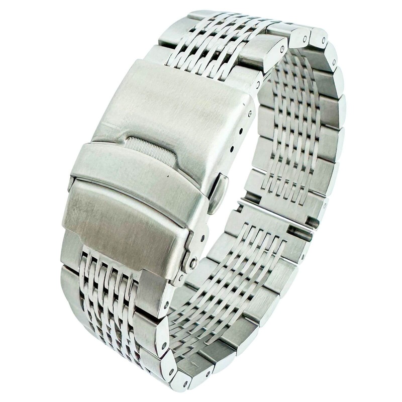 Deployment Clasp Tool-Link Stainless Steel Watch Strap | SILVER | 20 22 mm