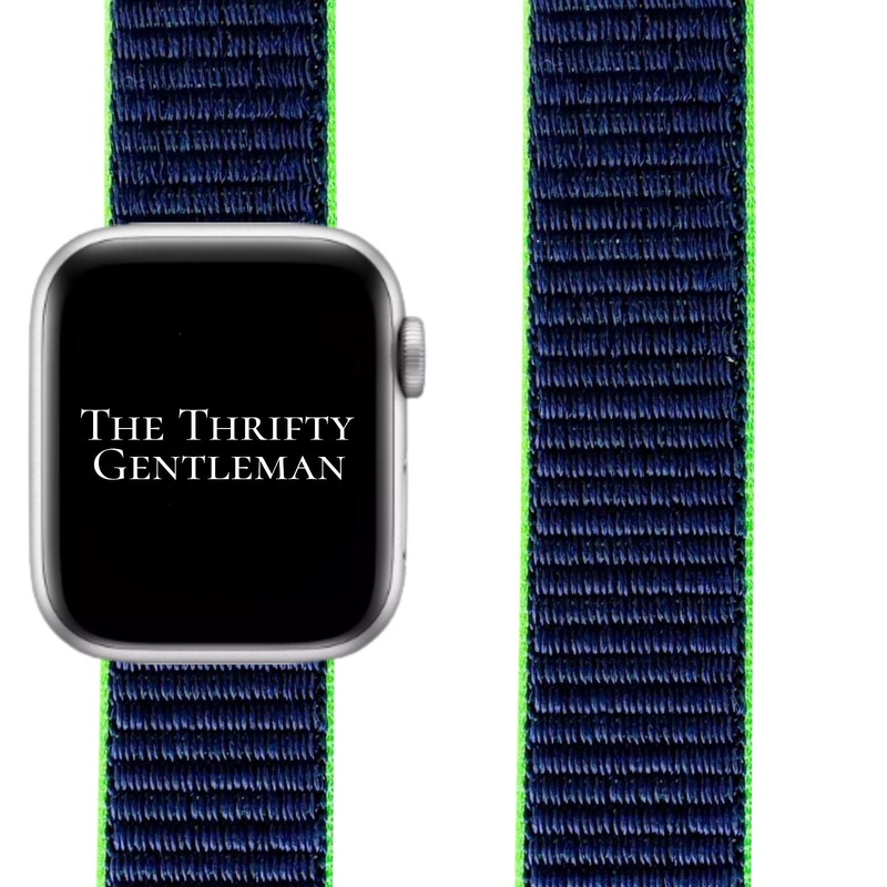 Nylon Sport Strap For Apple Watch | BLUE NEON LIME