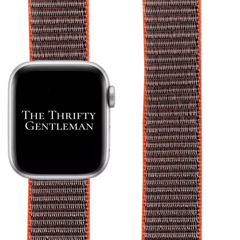 Nylon Sport Strap For Apple Watch | GREY ORANGE