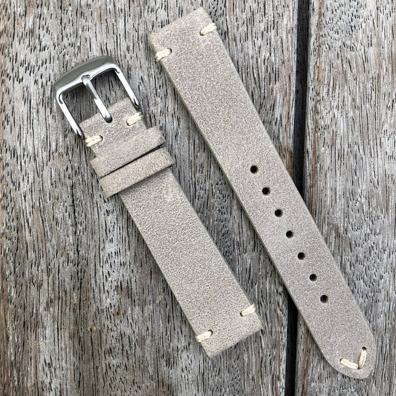 Gainsboro | Heritage Italian Calf Leather Watch Strap