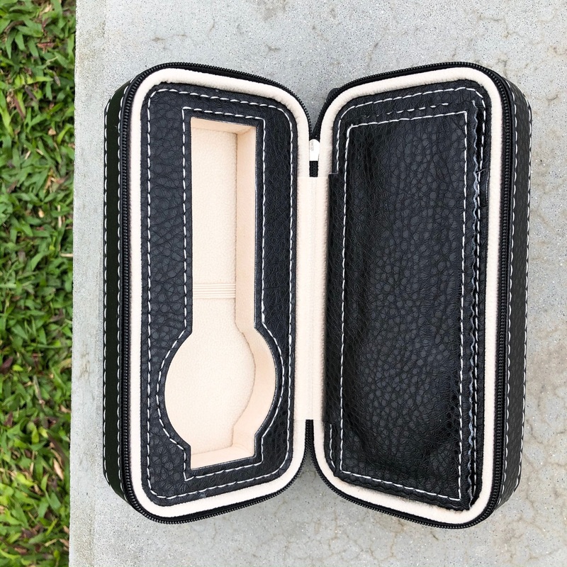 Vintage Black | Calf Leather Watch Case