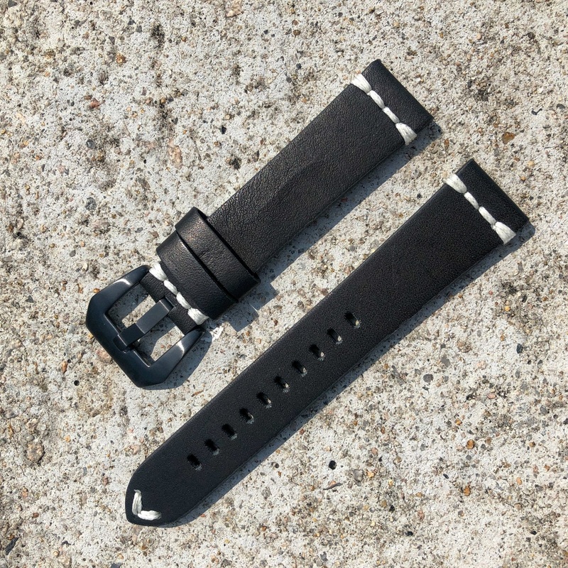 Classic Black | Urban Traveller Italian Calf Leather Watch Strap