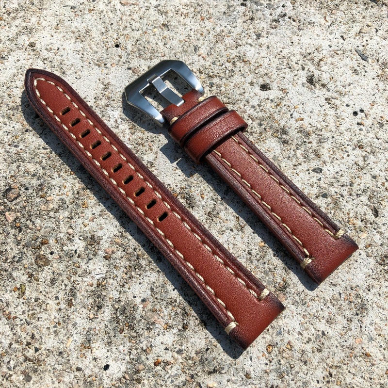 Classic Brown | Cowboy Italian Calf Leather Watch Strap