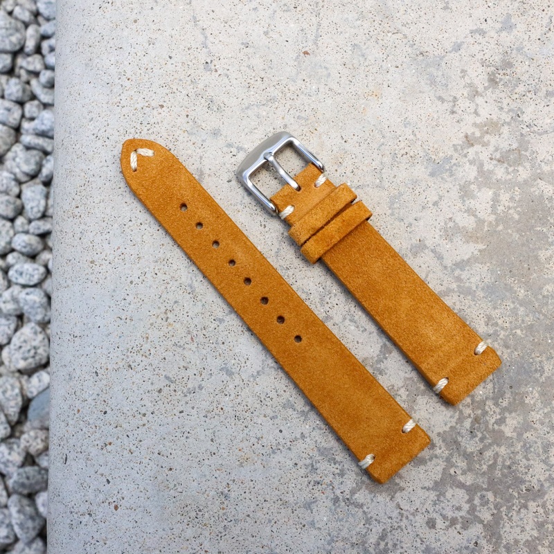 Imola Brown Suede | Heritage Suede Italian Calf Leather Watch Strap