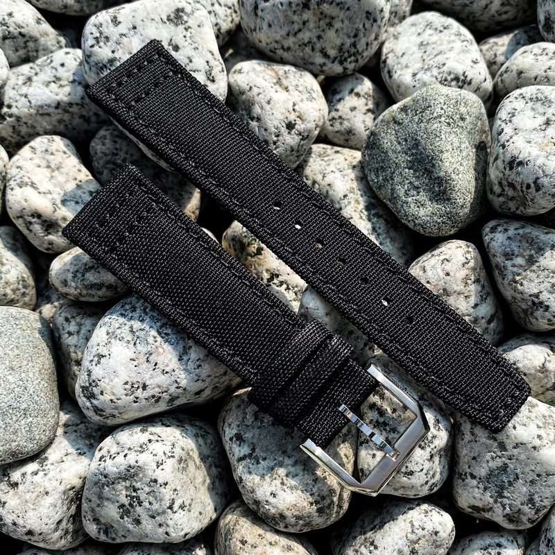 Jet Black | Pilot Nylon Watch Strap