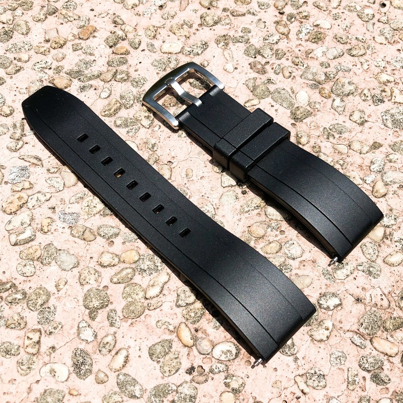 Midnight Black | Flexi Rubber Series Watch Strap (with quick release)