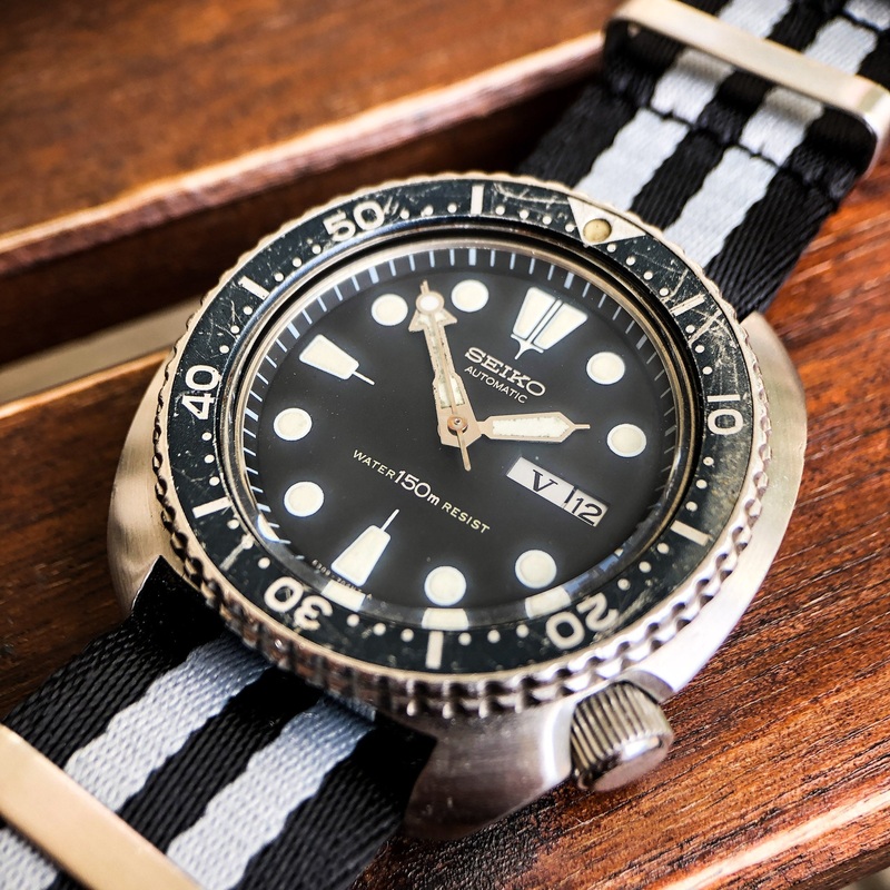Vintage Watch | Seiko 6309-7040 Turtle (Original bezel aged to a dark grey finishing)
