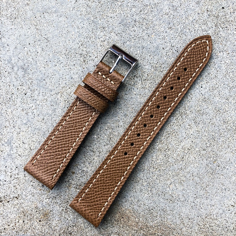 Khaki Brown | Grand Italian Calf Leather Watch Strap