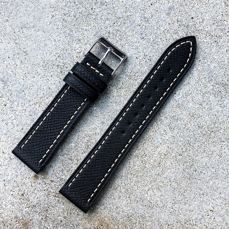 Midnight Black | Grand Italian Calf Leather Watch Strap
