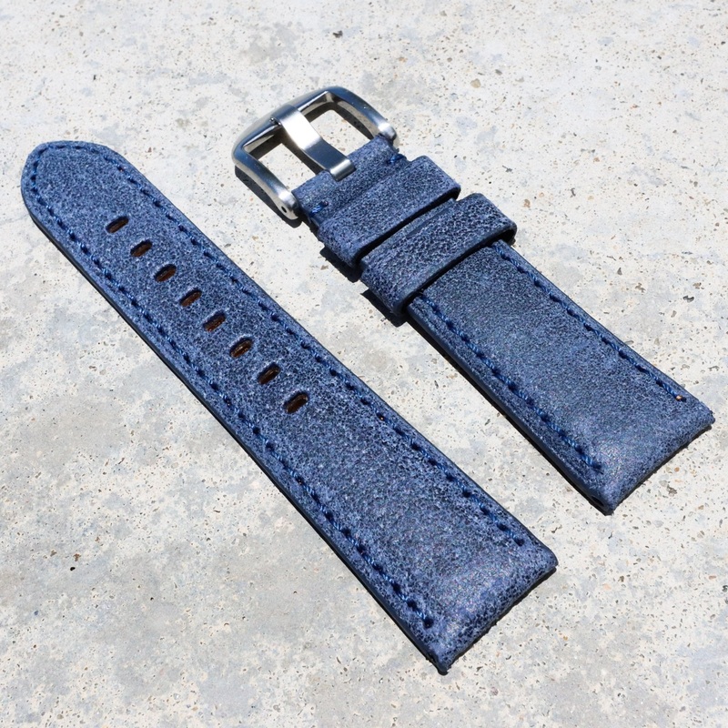 Air Force Blue | Calfskin Italian Leather Watch Strap