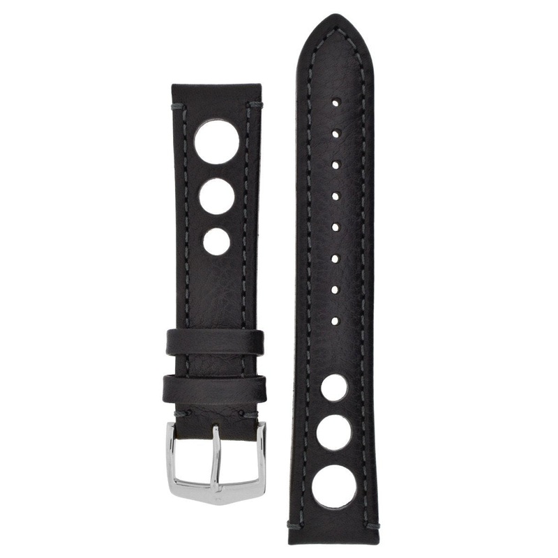 Watch Strap Hirsch Rally Leather – Black