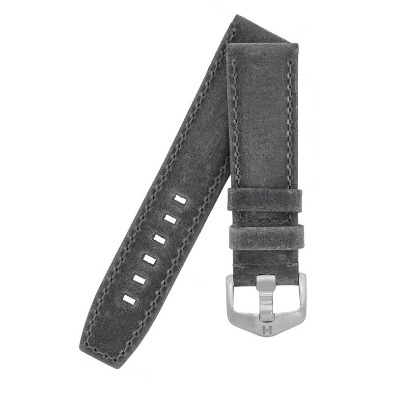 Watch Strap Hirsch Tritone Kudu Leather – Grey