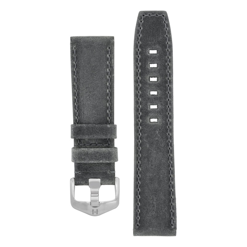 Watch Strap Hirsch Tritone Kudu Leather – Grey
