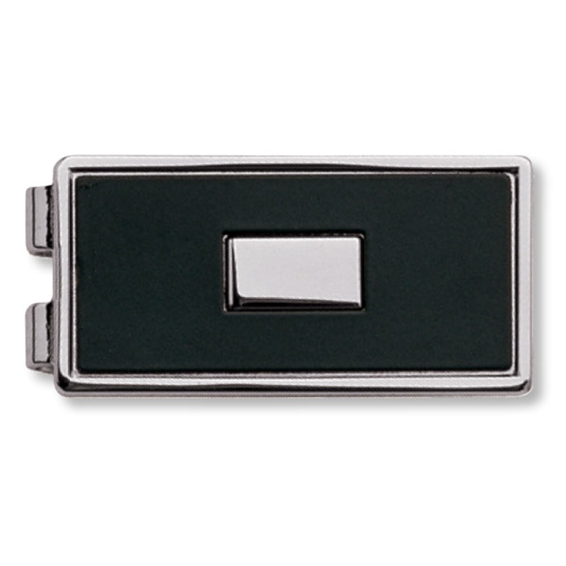 Black w/Insert Money Clip Silver