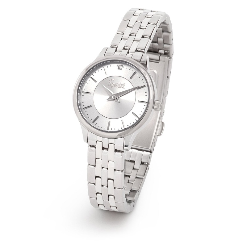 Women’s Minimalist Watch Collection made with crystals (28mm) Silver