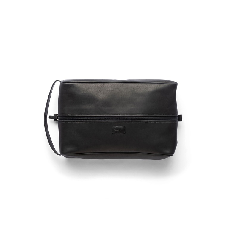 Classic Leather Shoe Bag, Essex Horween Leather In Brown Or Black Black
