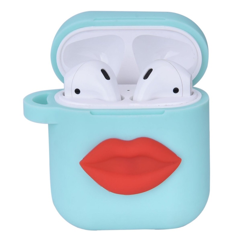 Compatible For Use With Apple AirPods in Mint with Lip Design