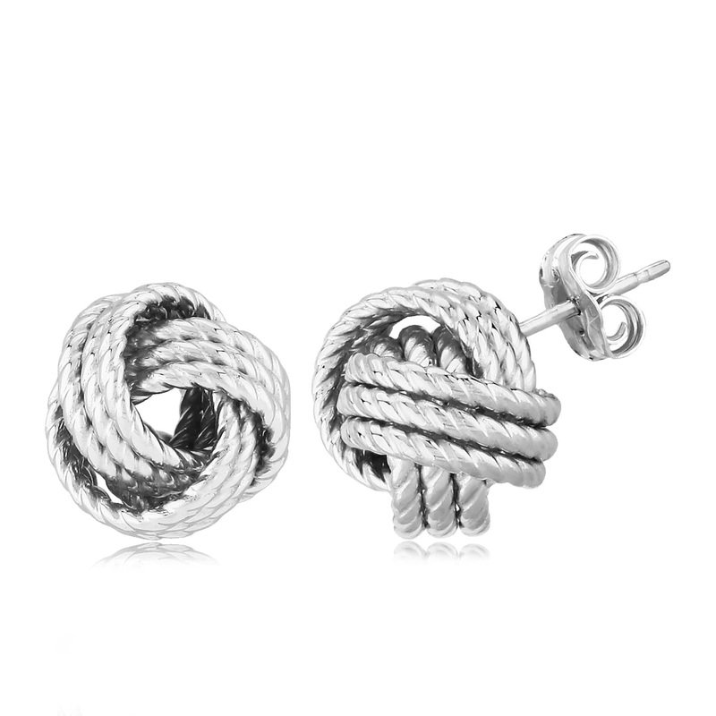 Sterling Silver Love Know Earrings Sterling Silver