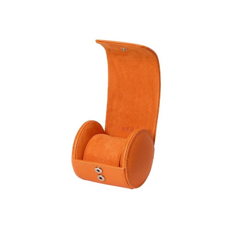 Tutti Frutti Single Watch Roll Case Orange Orange