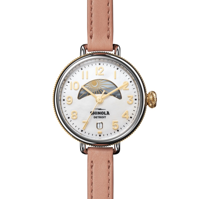 Shinola Birdy Day & Night Watch (38mm) White Dial
