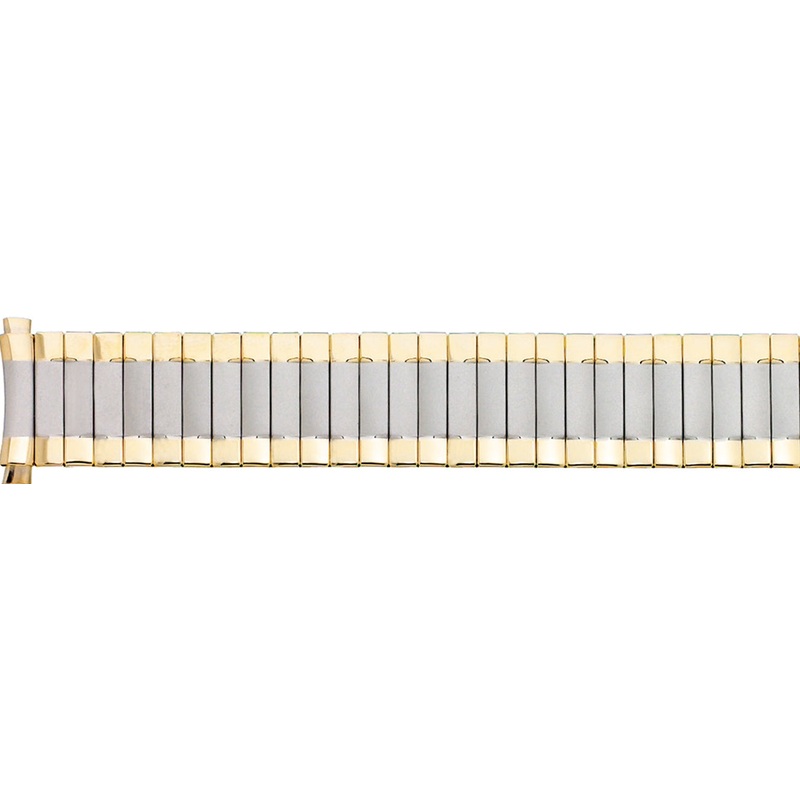 Curved Squeeze End Expansion Watchband  3818 Black