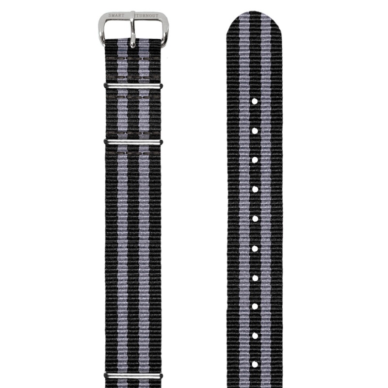 NATO 18mm Grosgrain Watch Strap (Silver Fittings)