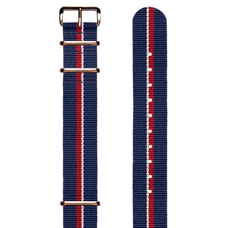 Royal Navy 20mm NATO Watch Strap (Rose Gold Fittings)