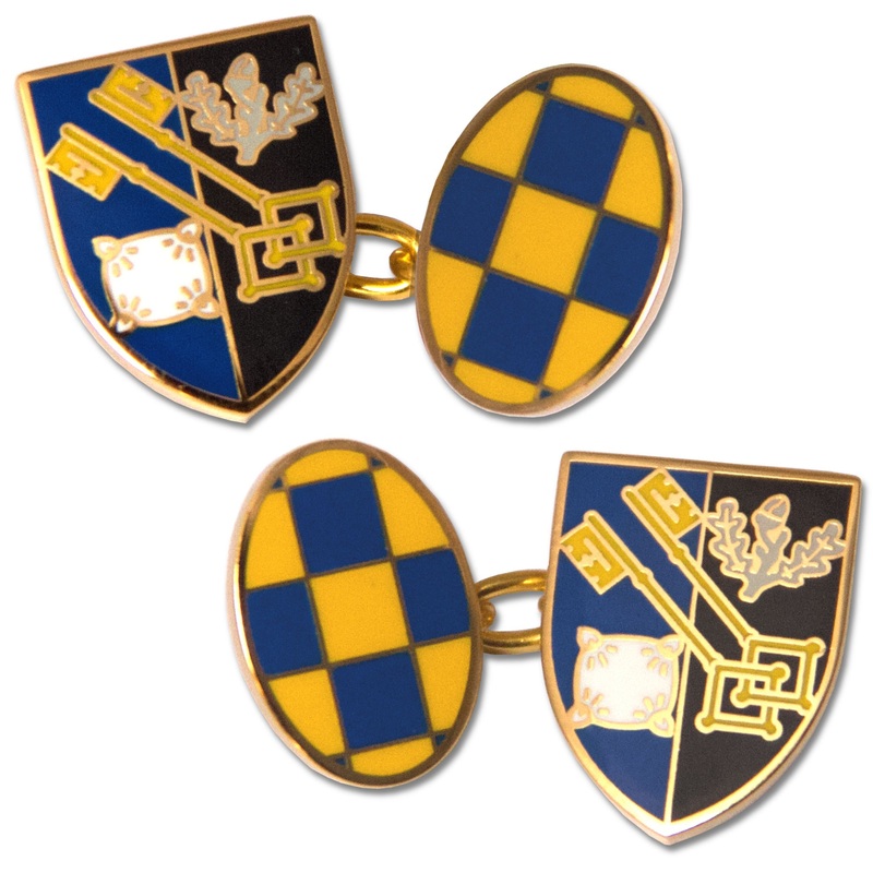 Surrey County Gilt Enamel Cufflinks