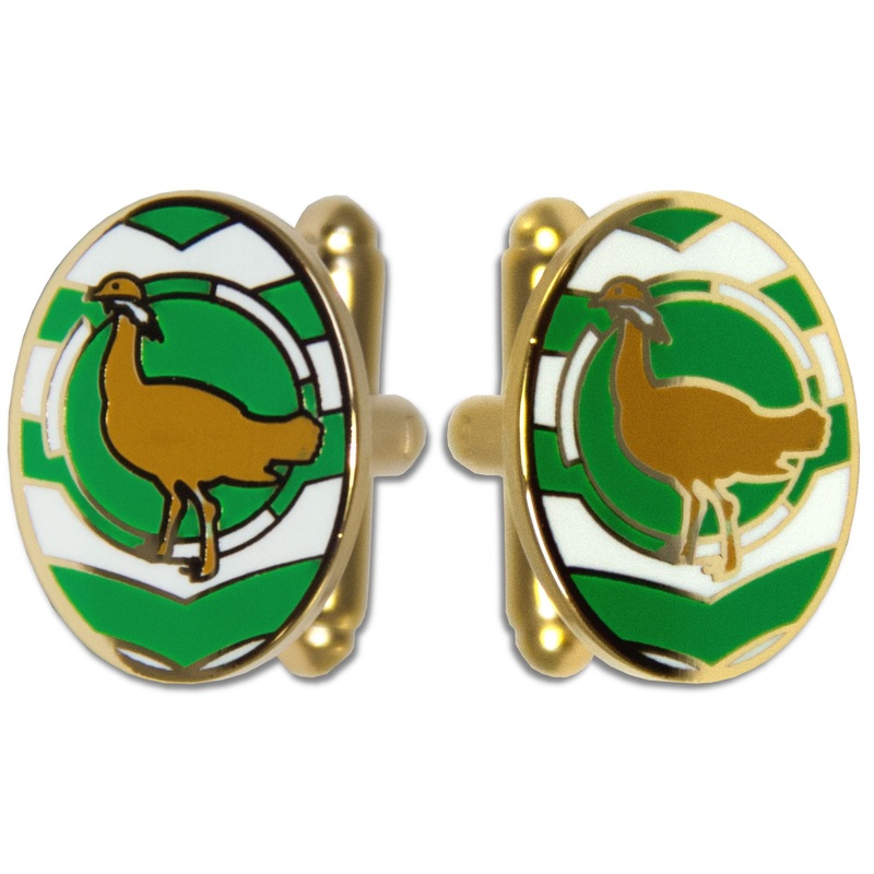 Wiltshire County Gilt Enamel Cufflinks