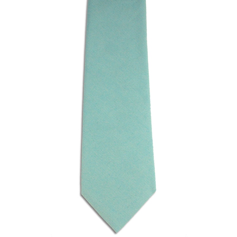 Duck Egg Blue Cotton Tie