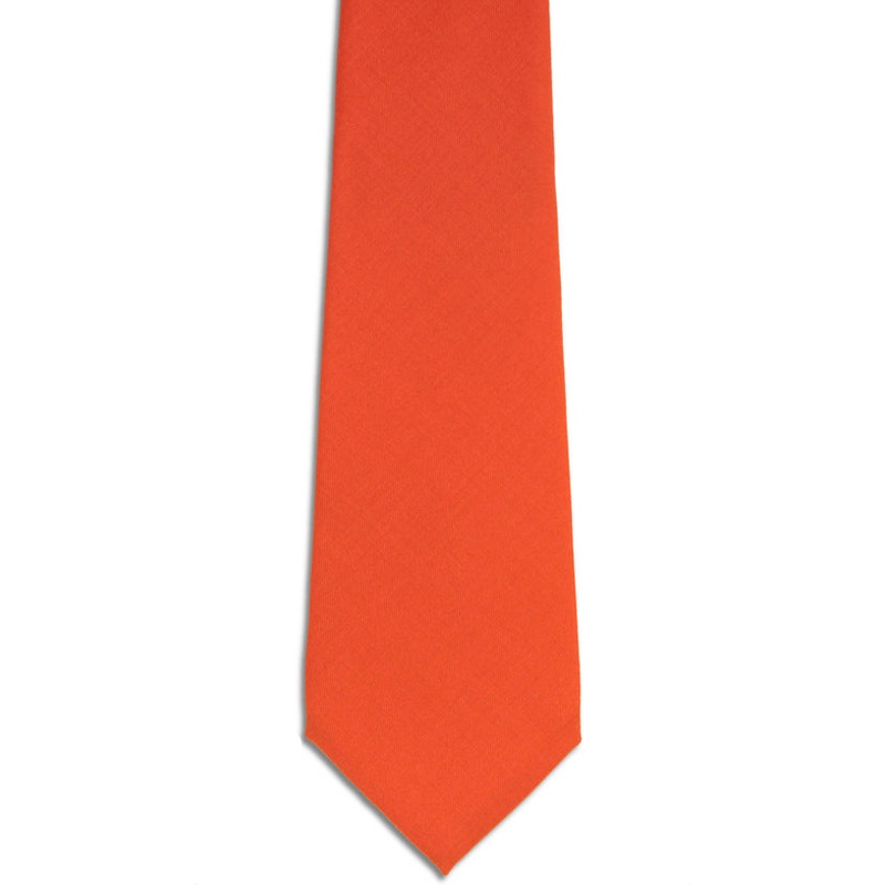 Marmalade Orange Wool Tie
