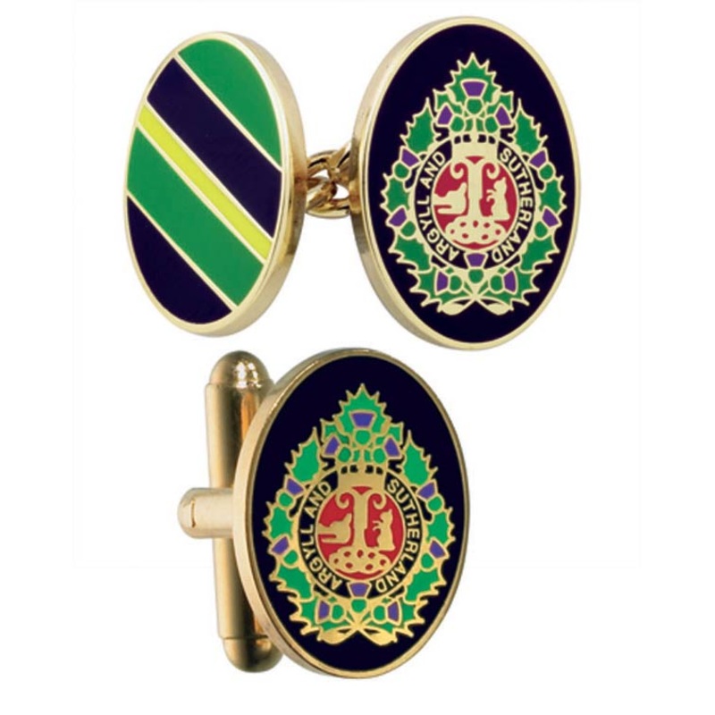 Argyll and Sutherland Highlanders Enamel Cufflinks