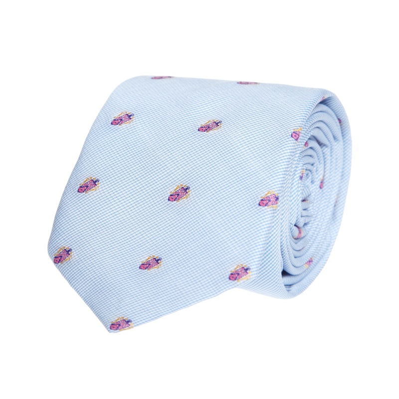 Crest Detail Cotton Tie