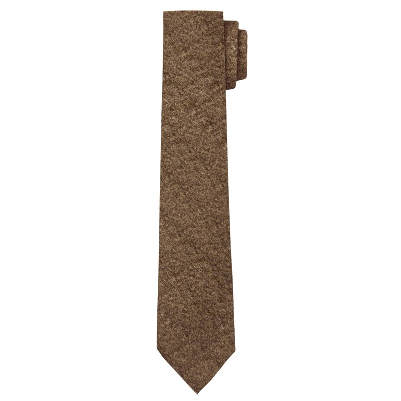Herringbone Orange Textured Tie