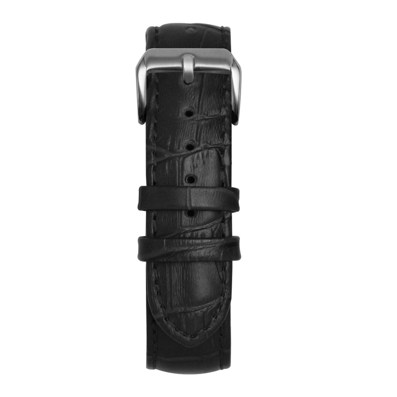 20′ Black Bamboo Leather Strap Black