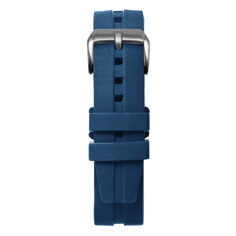 22′ Blue Silicone Rubber Strap Gold